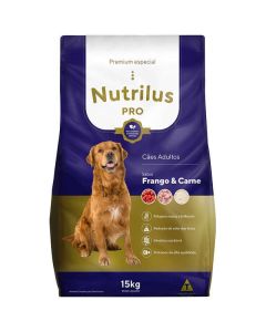 Ração Seca Nutrilus Pro Frango & Carne para Cães Adultos