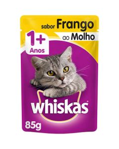 Ração Úmida Whiskas Sachê Frango ao Molho para Gatos Adultos